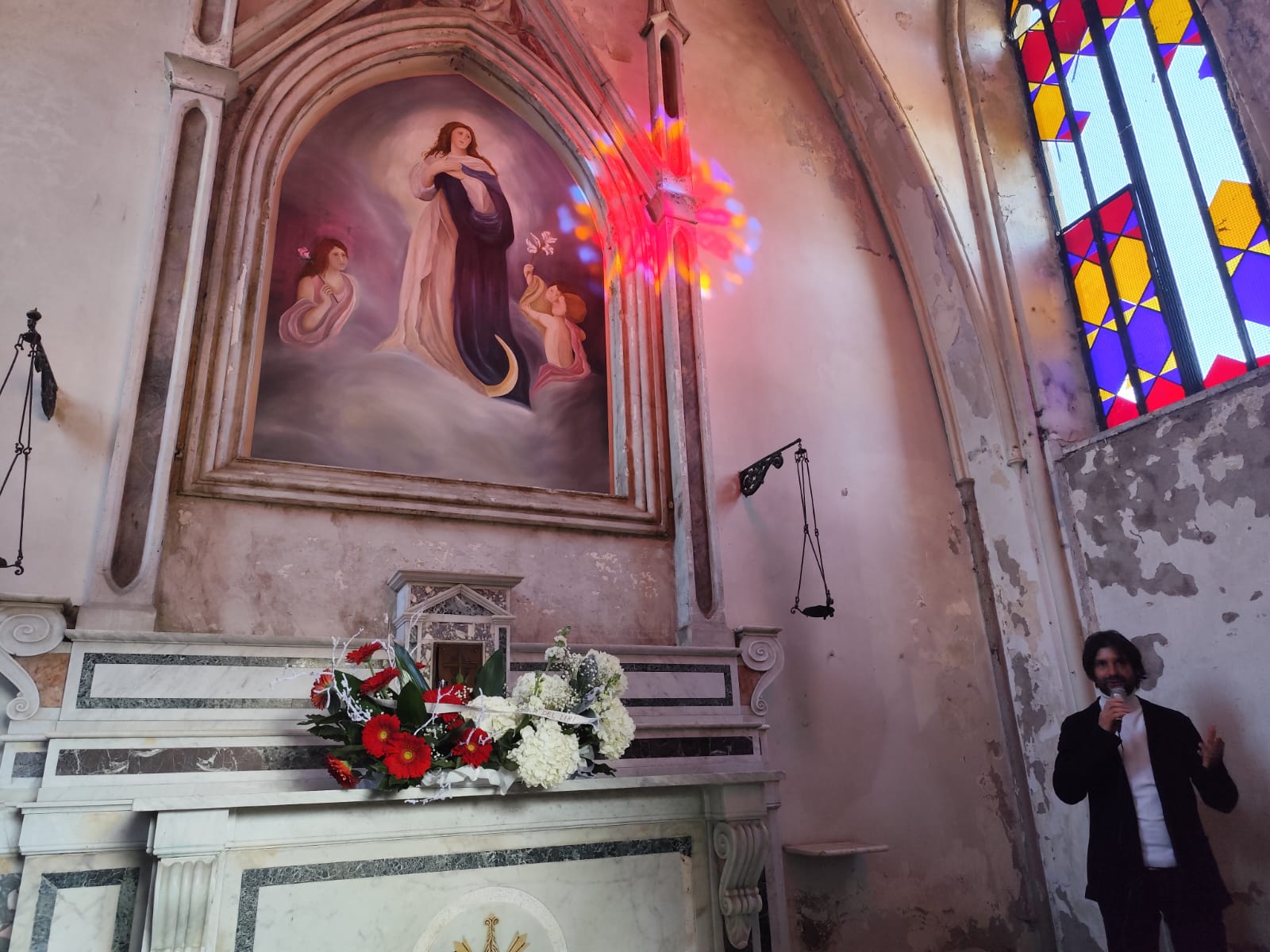 Inaugurazione del dipinto della Madonna dell' Immacolata di Simone Gabriele