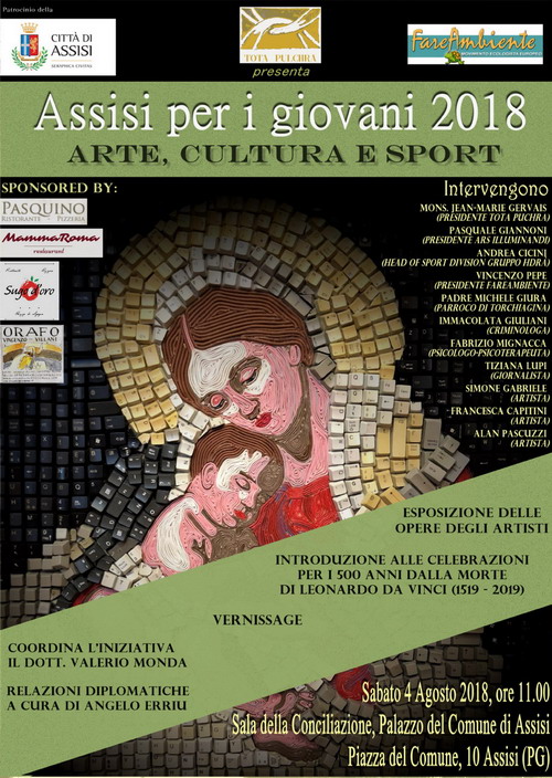 Il 4 agosto, ad Assisi, gli artisti di Tota Pulchra celebrano la giornata dell’ arte