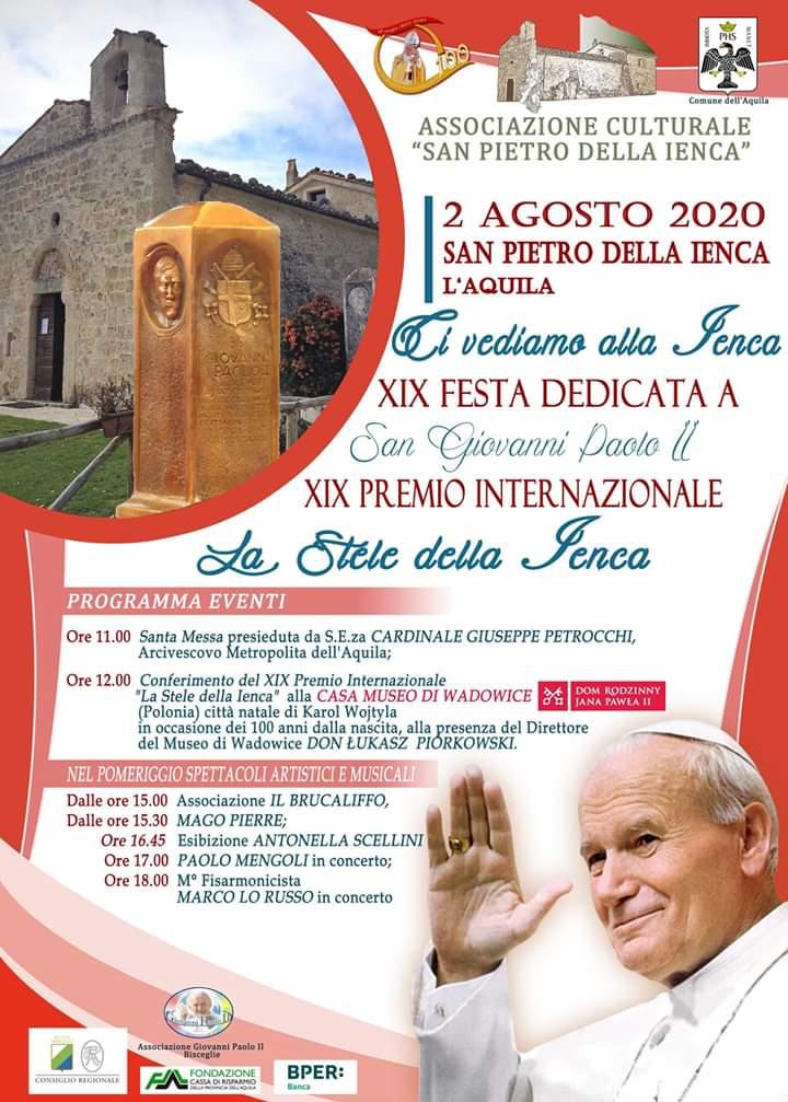 Marco Lo Russo alla XIX festa dedicata a San Giovanni Paolo II