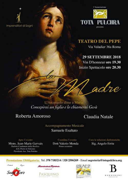 Lo spettacolo “La Madre” di scena al “Teatro del Pepe” di Roma il 29 settembre
