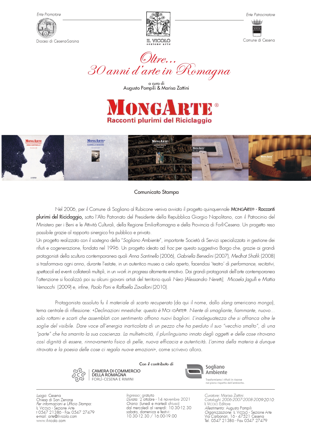 “MongArte® - Racconti plurimi del riciclaggio” a cura di Augusto Pompili & Marisa Zattini
